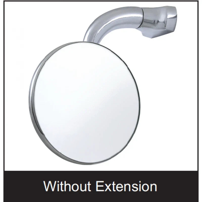 Peep Mirror 1-1/2 Extension Curved Arm Clip On for Hot Rod Door (Universal)
