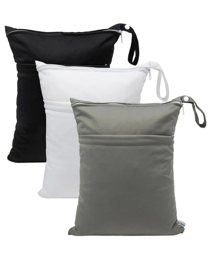 3 Pack Wet Dry Bags for Babygoal (Medium)
