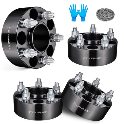 Set of 4 Hubcentric Wheel Spacers for Ford Mustang (1994–2004) 5x4.5 2 Inch