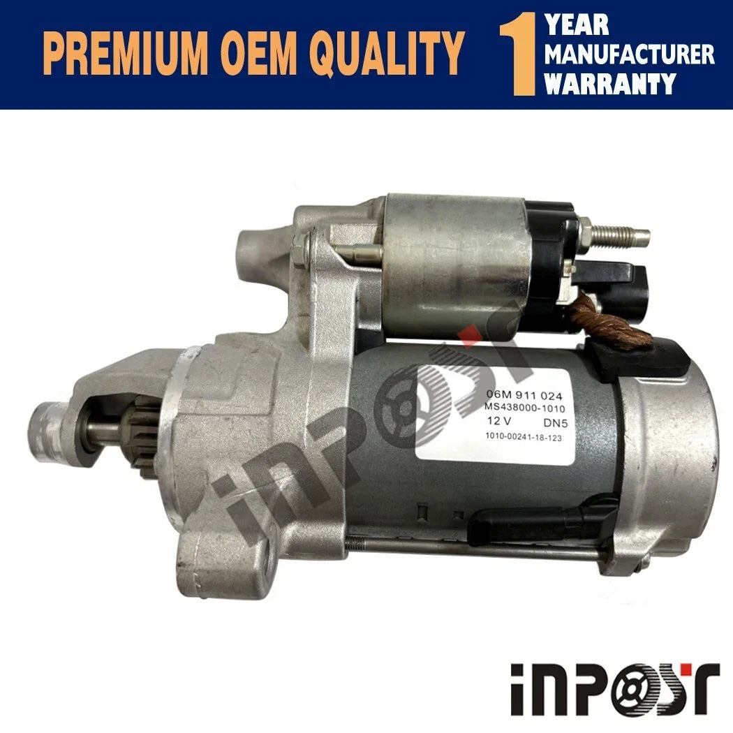 12V Starter for VW Touareg, Audi A8, Q7, Q8, RSQ7, RSQ8 (DENSO MS438000-1010)