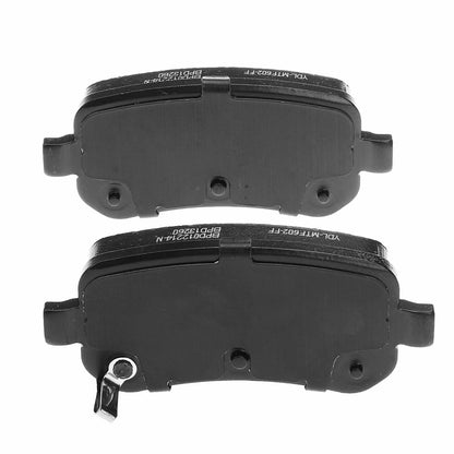 Set of 4 Rear Ceramic Brake Pads for Dodge Grand Caravan (2008–2012)