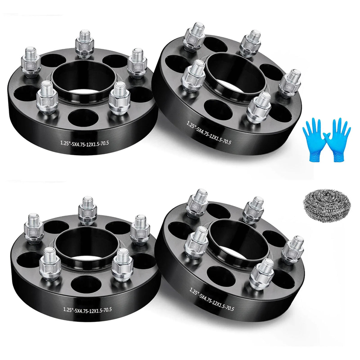 Set of 4 Hub Centric Wheel Spacers 1.25" 5x4.75 for Chevy S10 Camaro Corvette