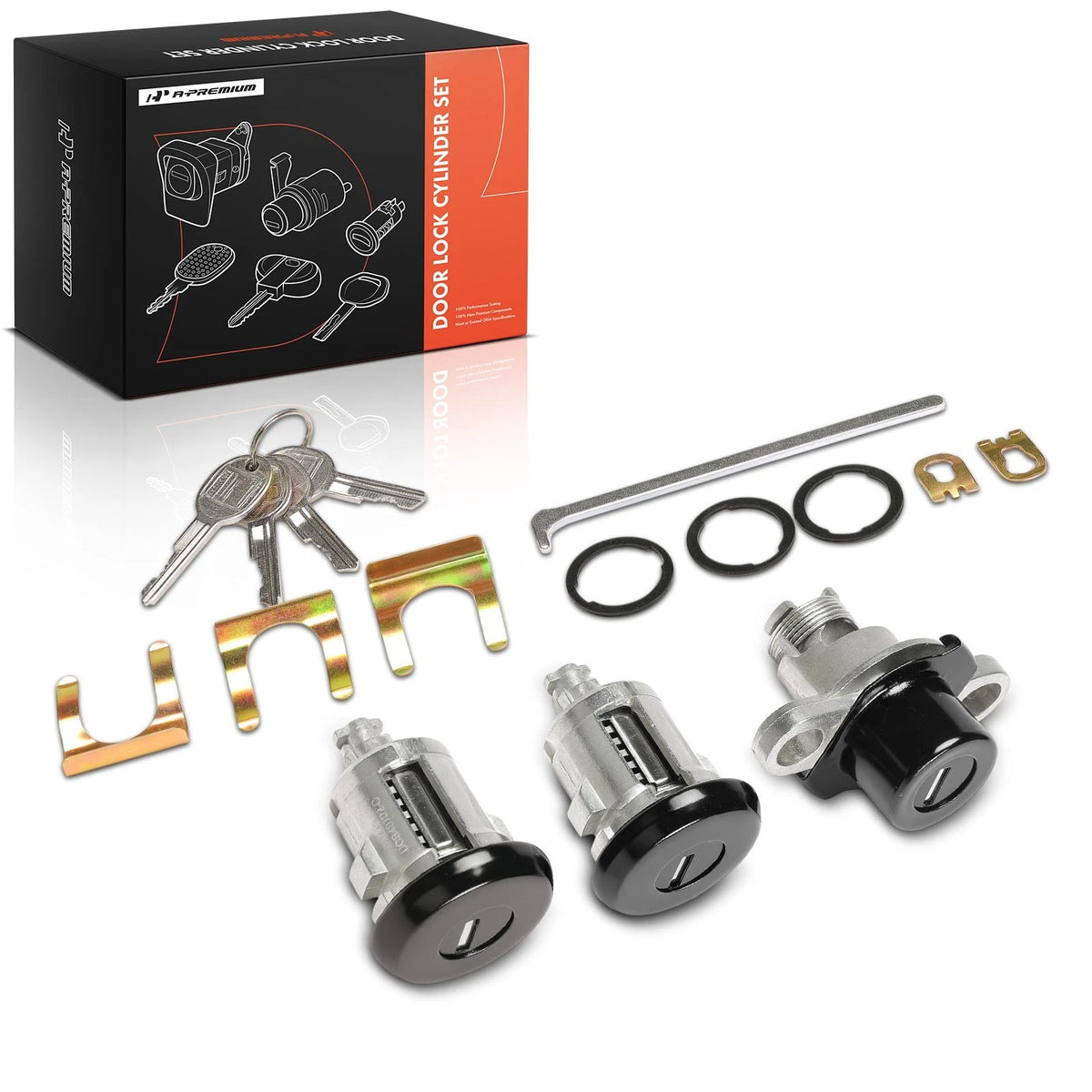 3X Doors & Hatch Lock Cylinder Set for Chevy Camaro (1993–2002) PY472