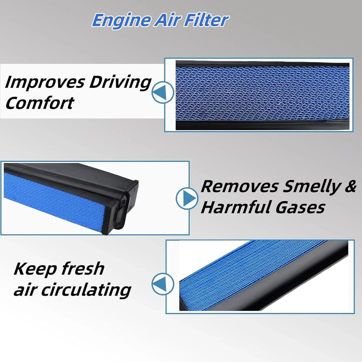 Set of 4 Engine Air Filters for International LT625 (2017–2023) - 2515573C1, P643132