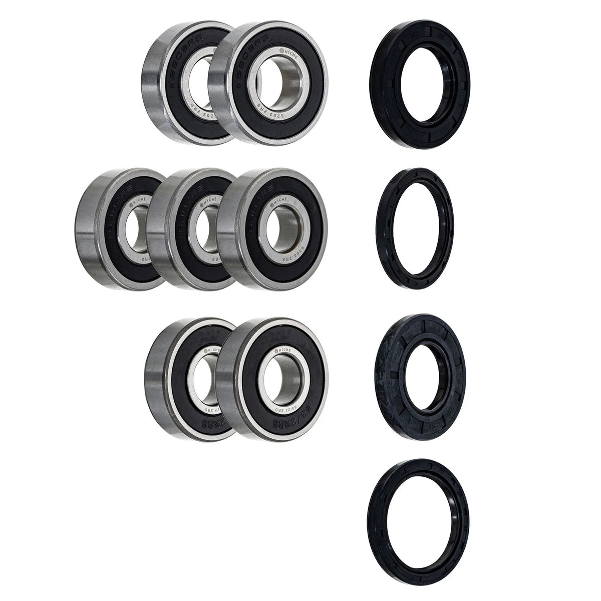 Wheel Bearing Seal Kit for Yamaha TDM850 (MK1008658, 6203-2RS, 6303-2RS)