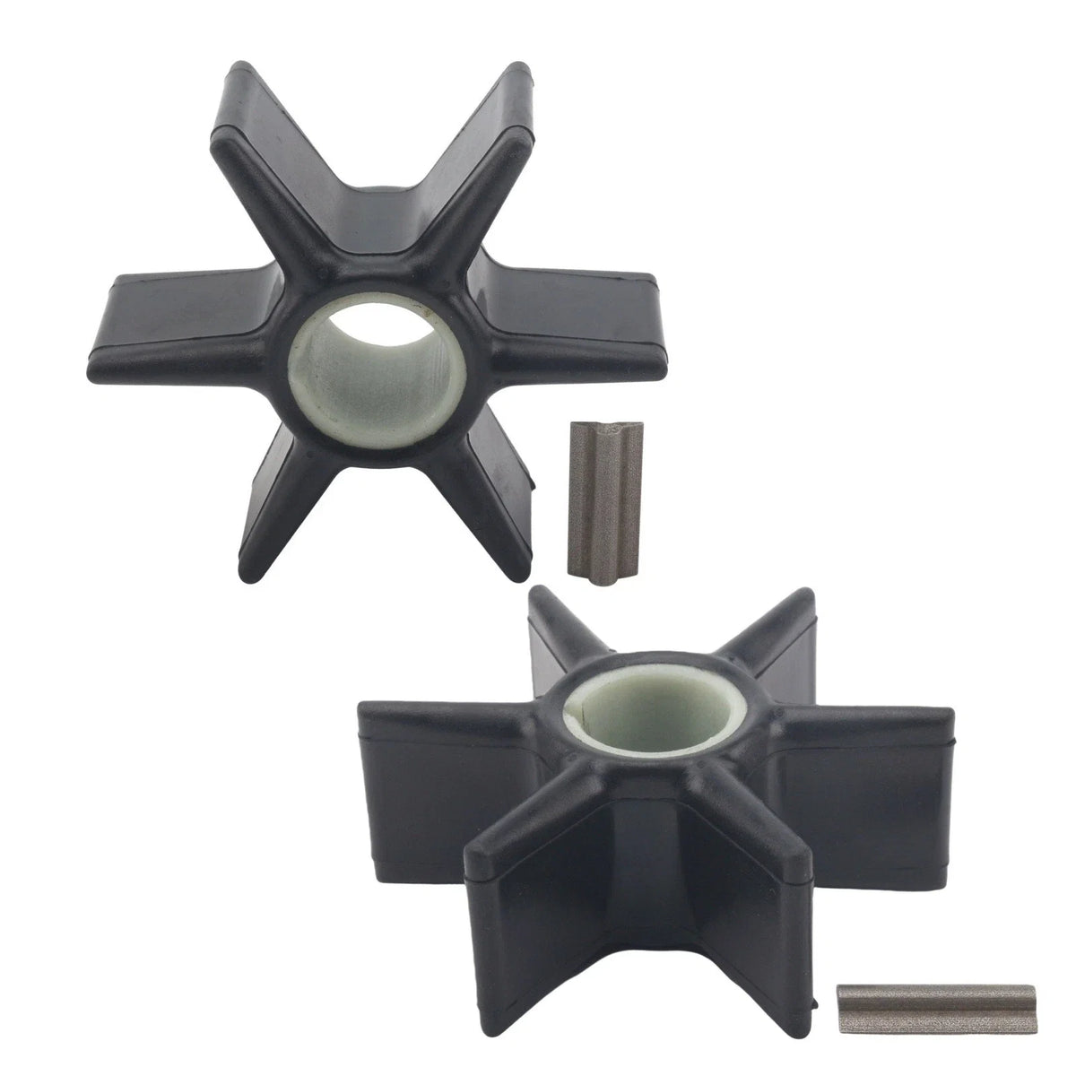 Water Pump Impeller & Key for Mercury Outboard 2 Stroke (65-220 HP)