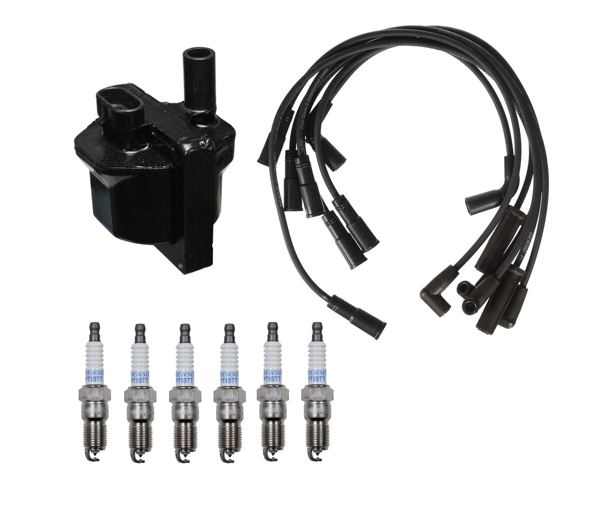 Denso Ignition Coil & Wire Set 6 Platinum for Chevy GMC 4.3 V6