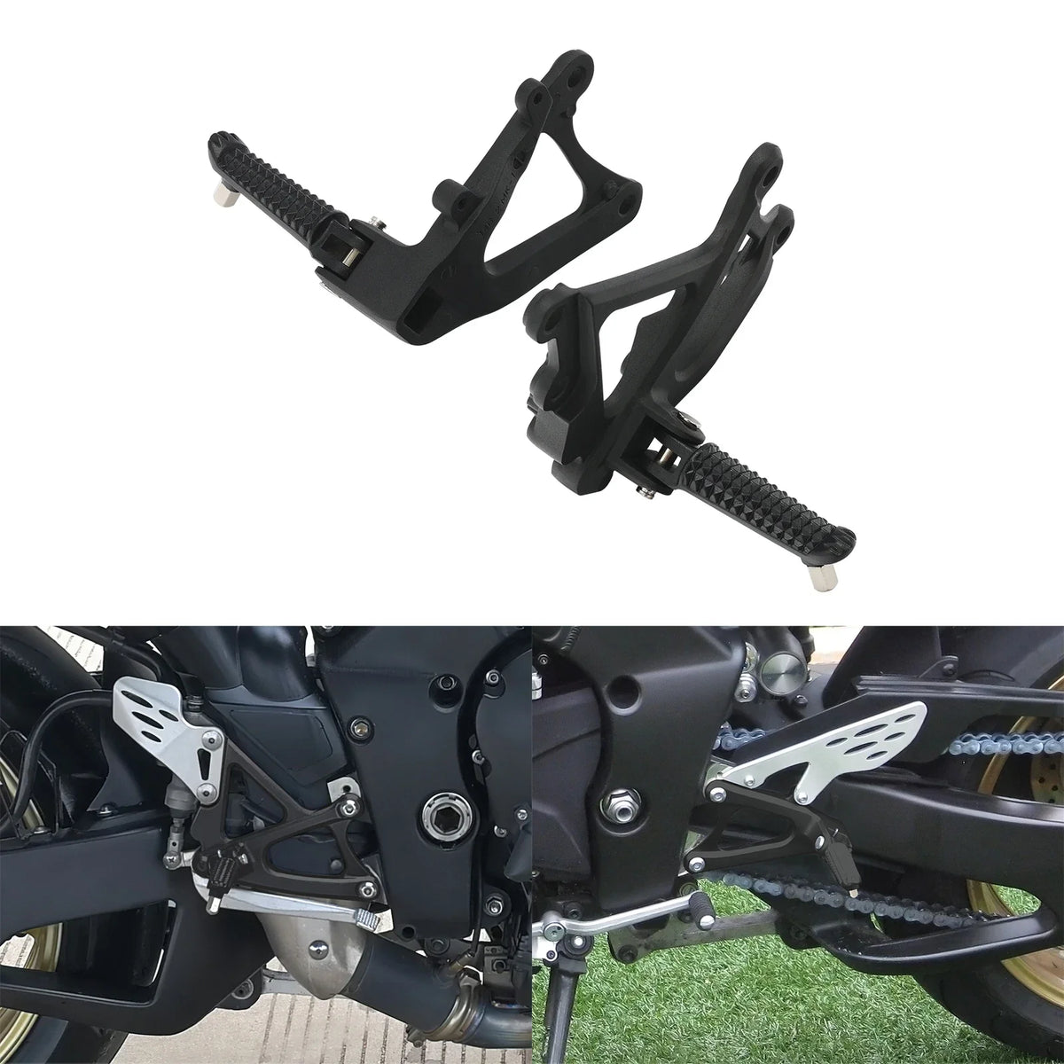 Driver Footrest Footpegs Bracket for Yamaha YZF-R1 (2009–2014)
