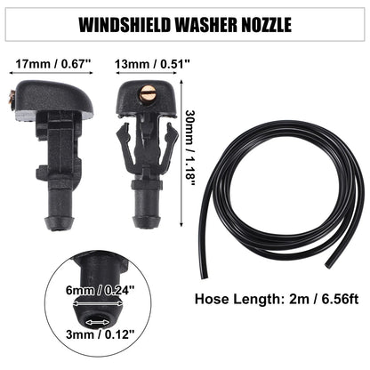 Set of 2 Windshield Washer Nozzles for Ford Crown (No. 3W7Z17603AA)