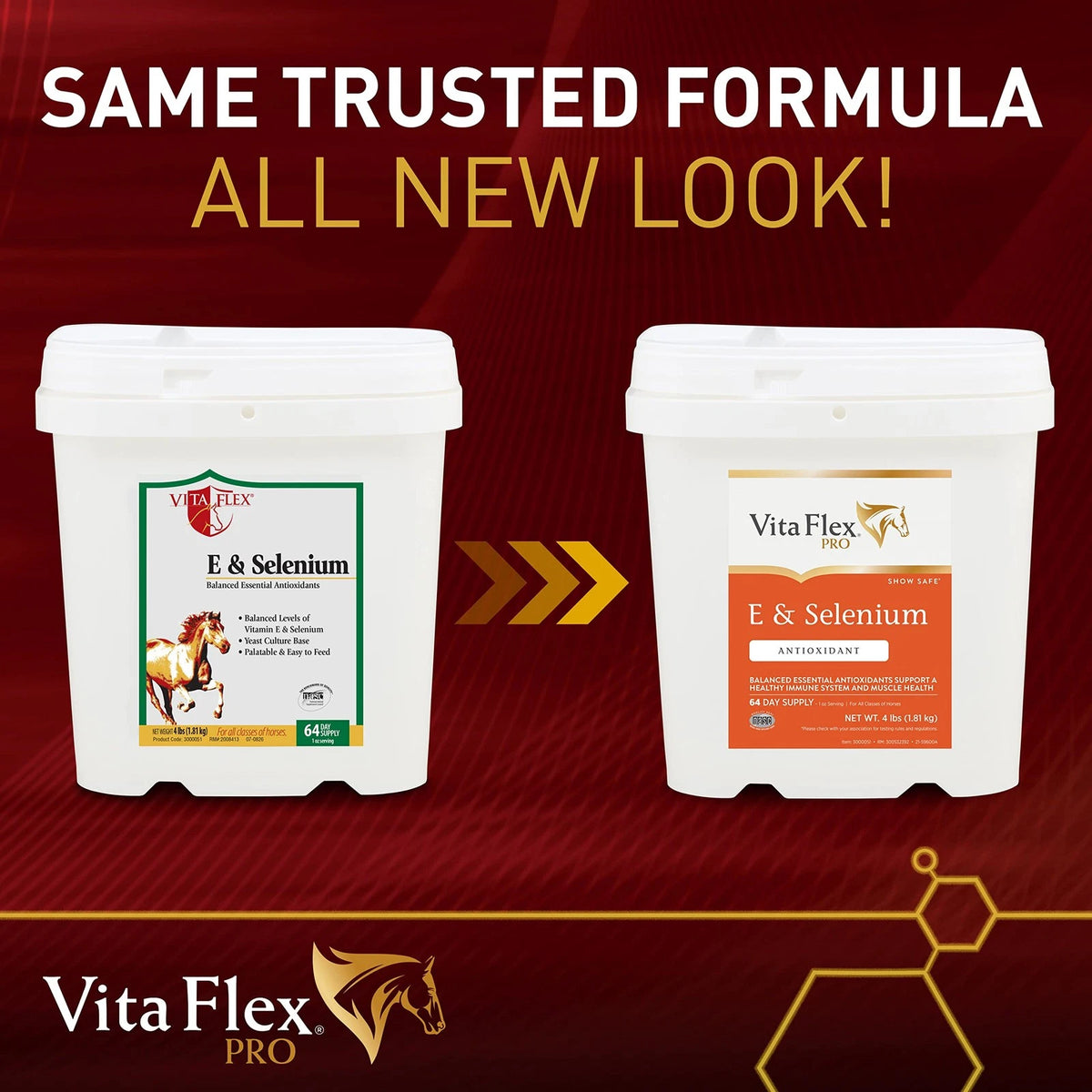 Vita Flex Pro E & Selenium Supplement for Horses (64 Day Supply, 4 lb)