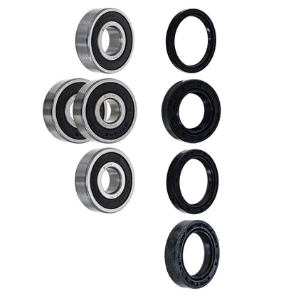 Wheel Bearing Seal Kit for Honda CB900C GL1000L GL1100 (MK1008519, 6204-2RS, 6302-2RS)