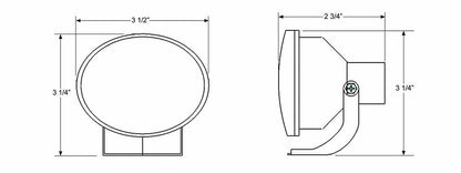 2X Mini Halogen Light Kit for Blazer (RE779B) Off Road - Blue