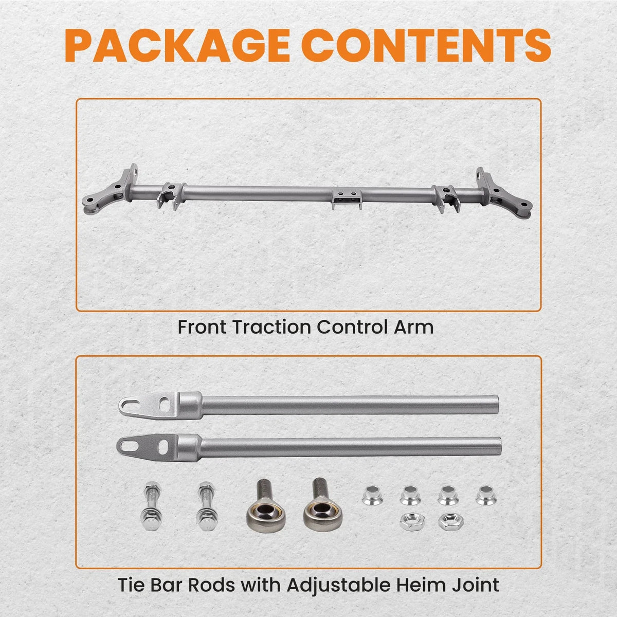 Steel Front Traction Control Lower Tie Bar Brace Kit for Honda Civic CRX (1988–1991)