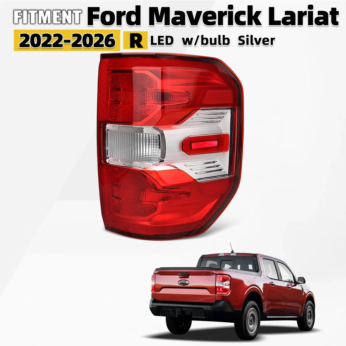 LED Tail Light for Ford Maverick Lariat (2022–2026) Right Passenger Side