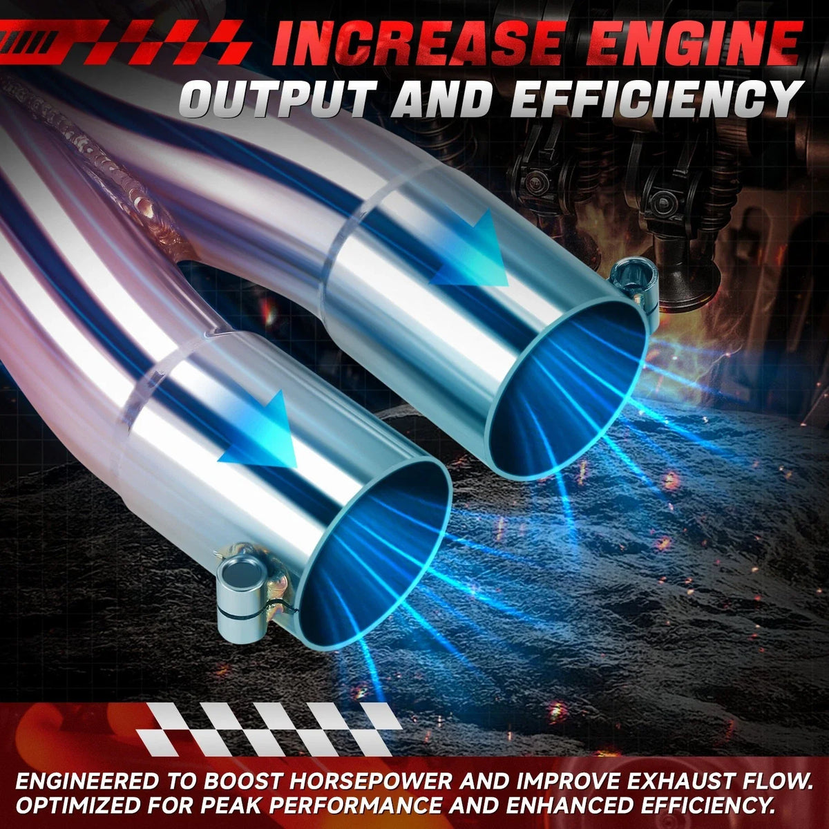 Long Tube Stainless Exhaust Header for BMW 325 325is 325iX (1986–1991)