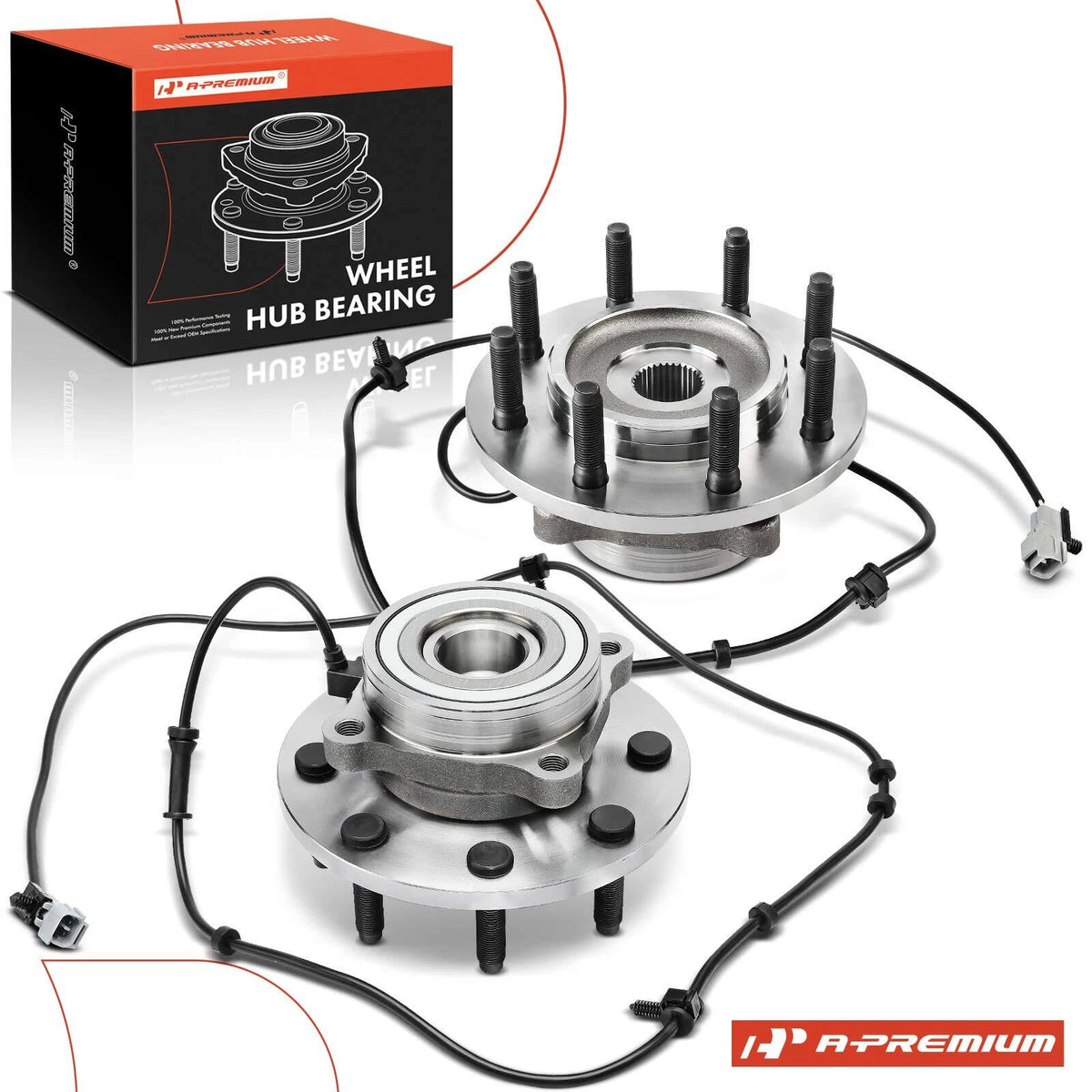 2X Front Wheel Hub & Bearing Assembly for Dodge Ram 2500 3500 (2000–2002) 515063
