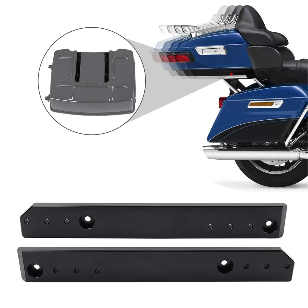 2X Rear Pack Relocator Mount Kit for Harley Road King Glide (2009–2013)