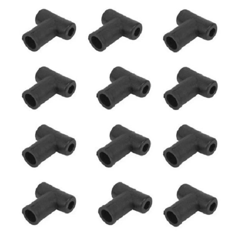 Set of 12 Fuel Injector Return Line T-Boots for John Deere 2510 4240 4630