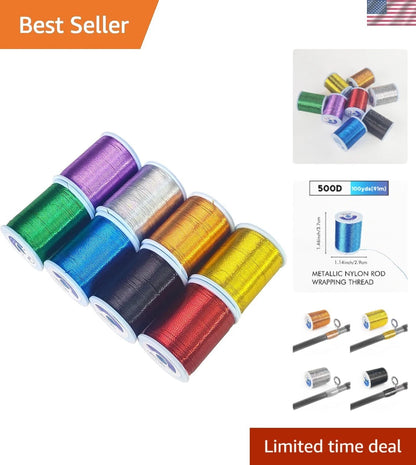 Multi-Color 500D Nylon Fishing Rod Wrapping Threads for Custom Builds