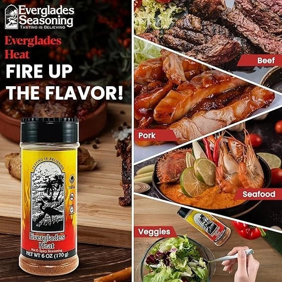 2X Everglades Heat Seasoning Spicy Blend for Chicken Wings (6 Ounce)