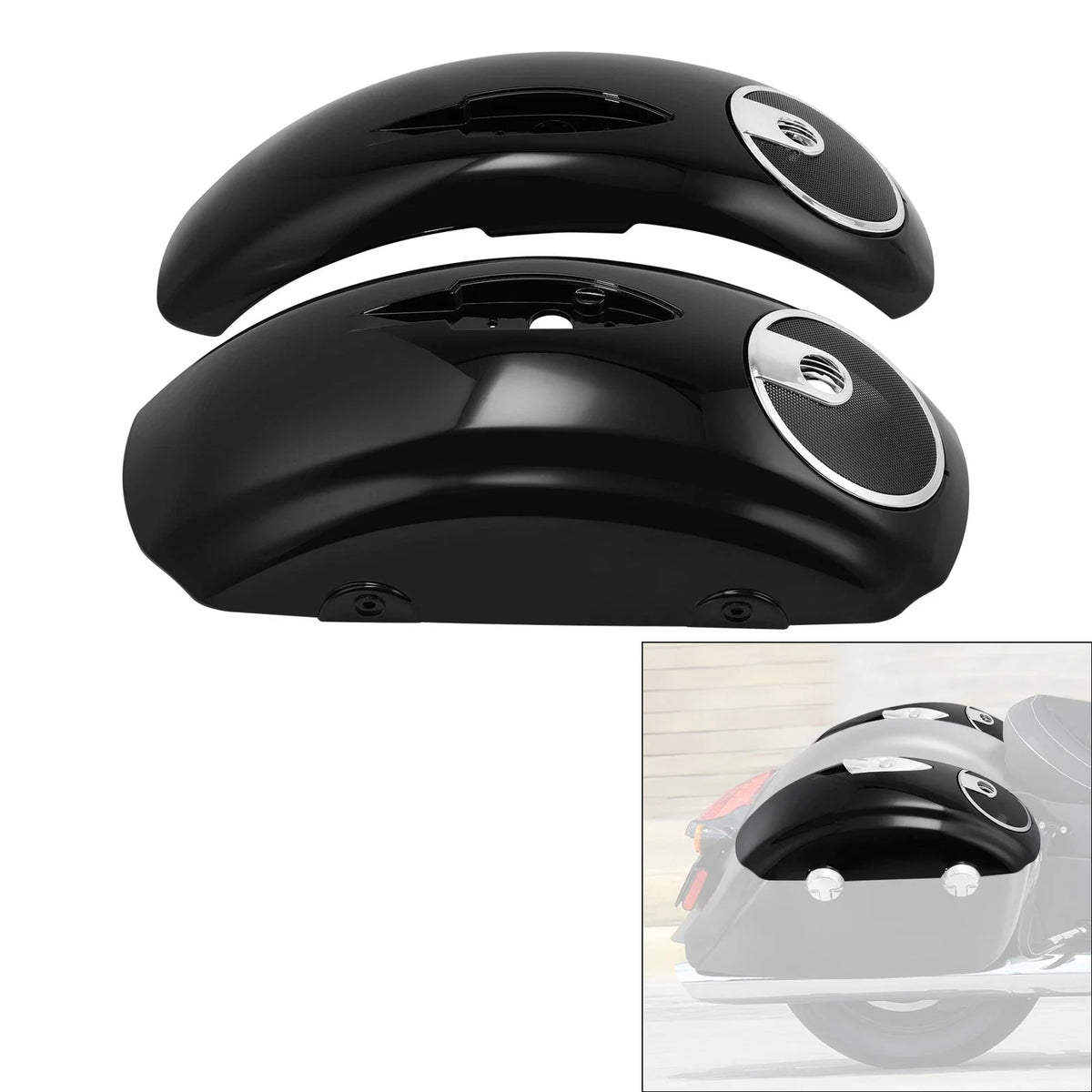 Saddlebag Lids with 6.5'' Speaker Cutout for Indian Chieftain (2014–2018), Roadmaster (2015–2024)