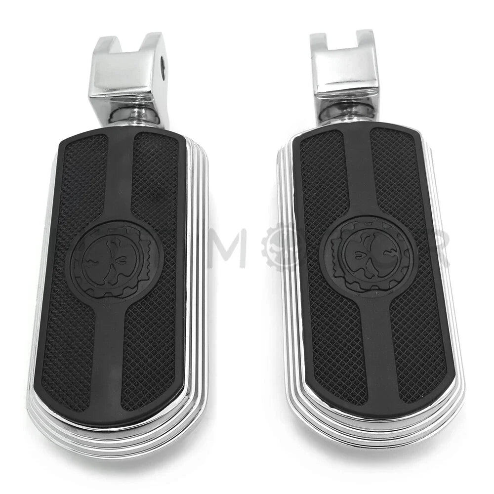 Skull Rubber Footpeg for Yamaha V-Star 1100 650 Stryker VMax Virago Bolt (1999–2023)