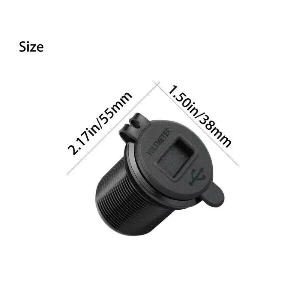 Dual Ports USB Charger for Car with 60cm Line Cigarette Lighter Socket