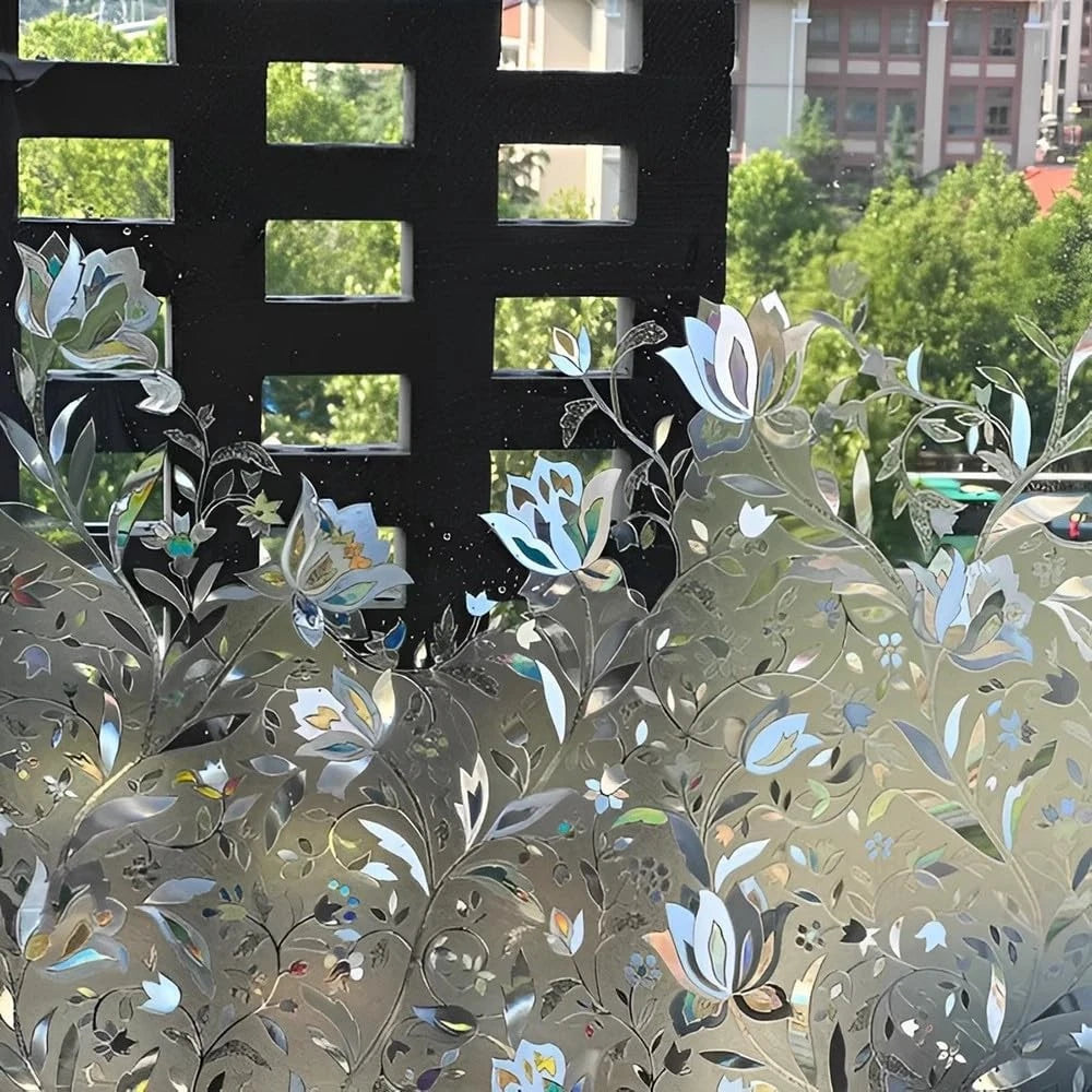 Etched Lace Window Film for Glass (17.5" x 78.7")
