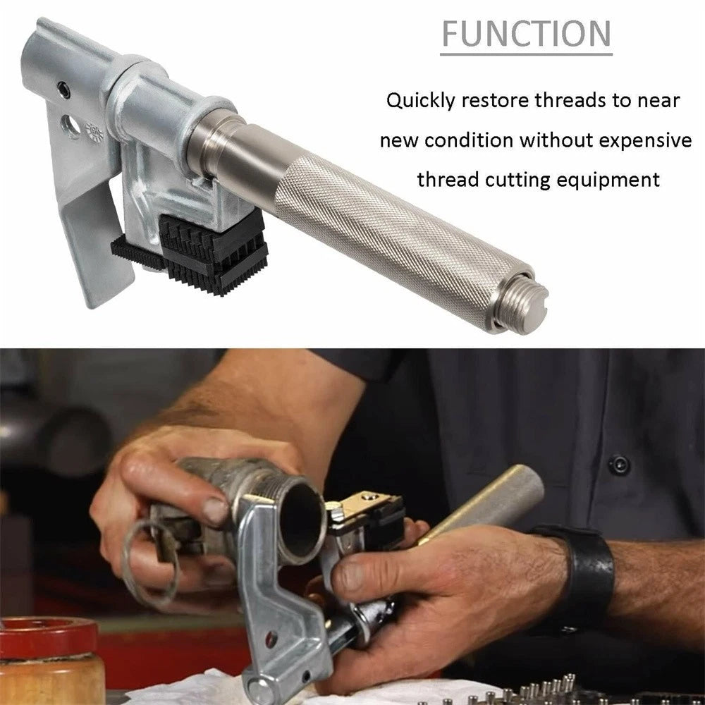 2X Universal Outside Thread Chaser with 6 Dies for 1-1/4” to 5” O.D.