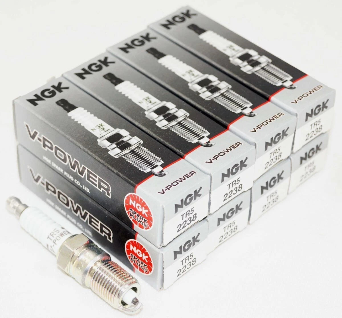 8 Pack NGK V-Power Spark Plugs for Chevrolet Silverado 1500 (1999–2013) 2238