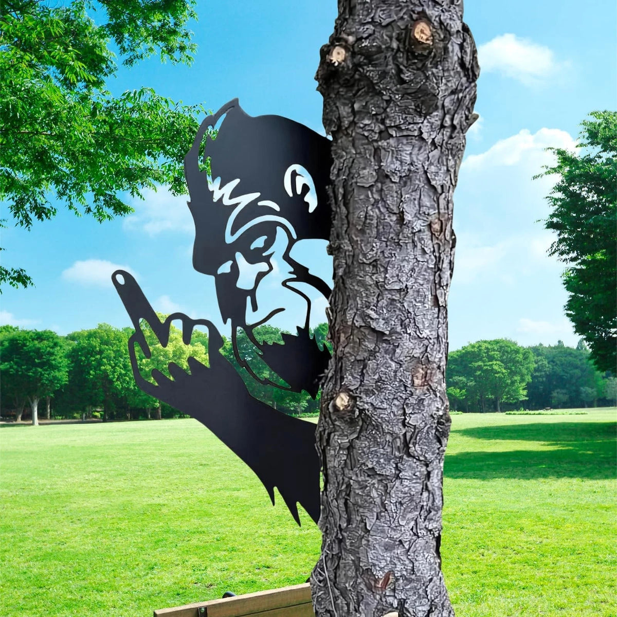 2X Peaking a Boo Bigfoot Car Decals 8"x15" Black