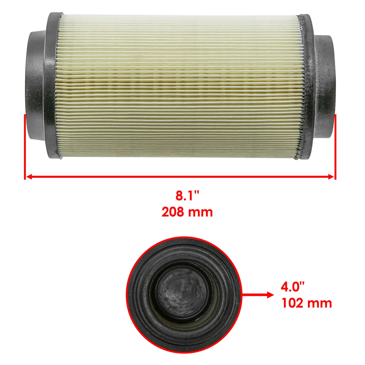 Air Filter Cleaner for Polaris (5811633, 7080595, 7082101, FL1035AF104AR)