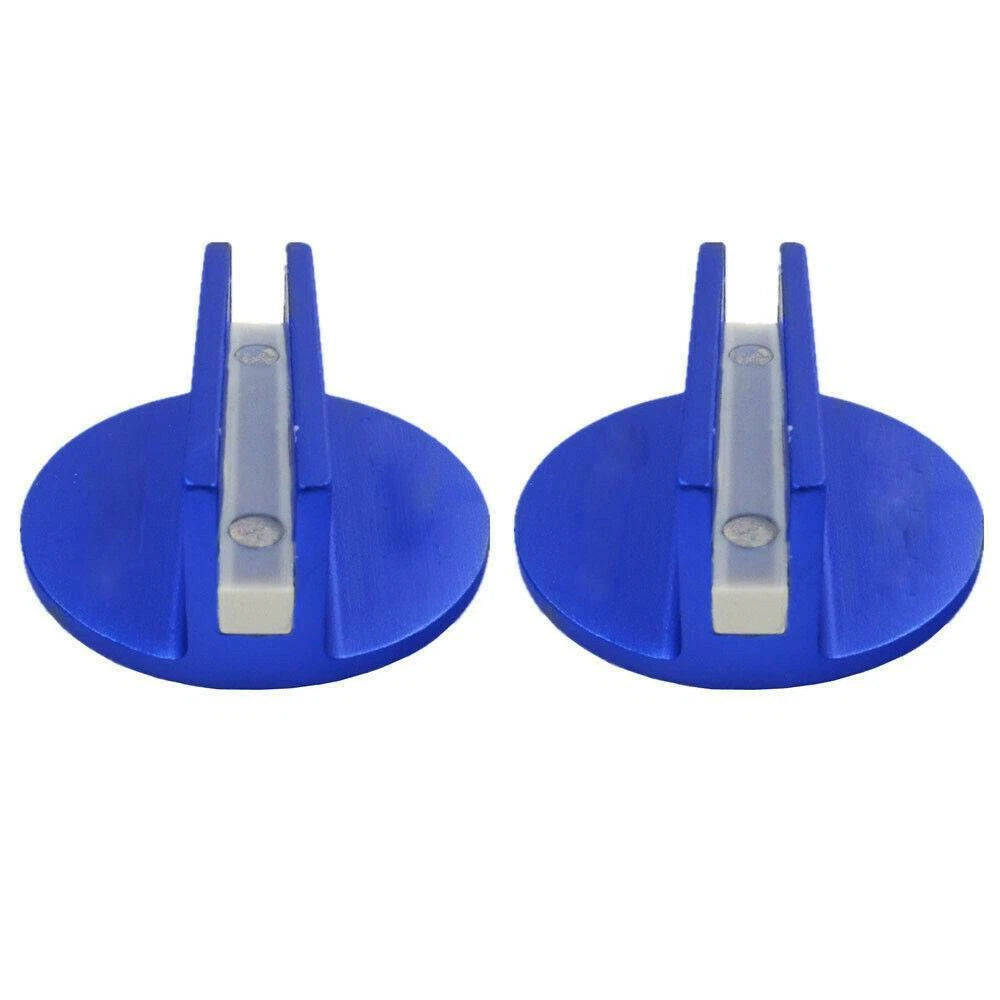 2X Blue Aluminum Slotted Magnetic Jack Pad for (XL-JACKPAD01-BU)