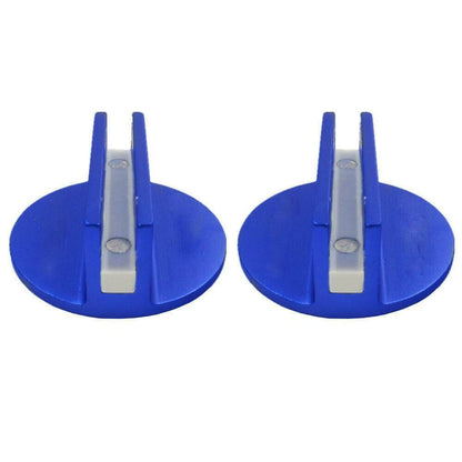2X Blue Aluminum Slotted Magnetic Jack Pad for (XL-JACKPAD01-BU)