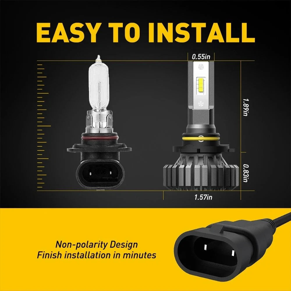 AUXITO 9005 HB3 LED Headlight Kit for Various Vehicles (20000LM)
