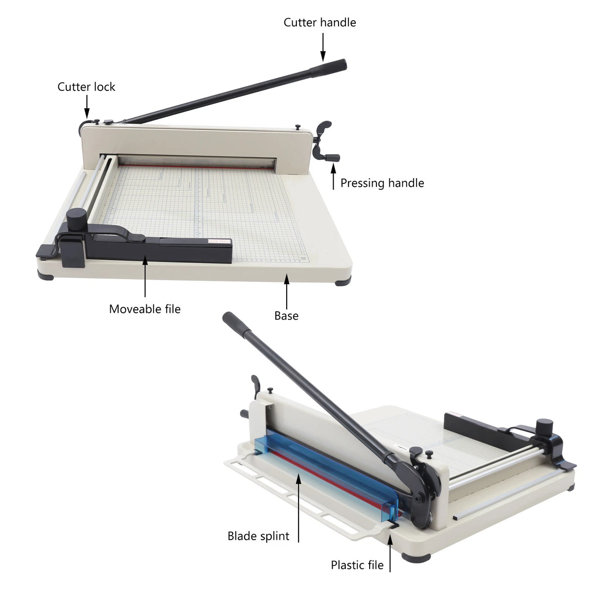 17" Heavy Duty Guillotine Paper Cutter for A3/A4 Trimming
