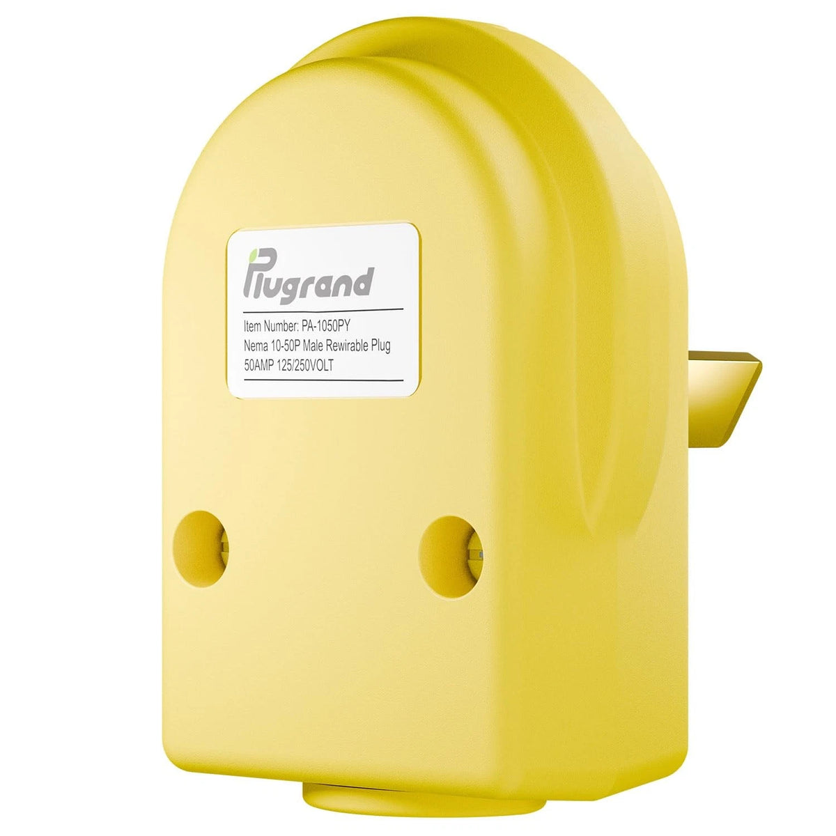 Nema 10-50P 50 Amp Angle Plug for 125/250 Volt (No Year Range)