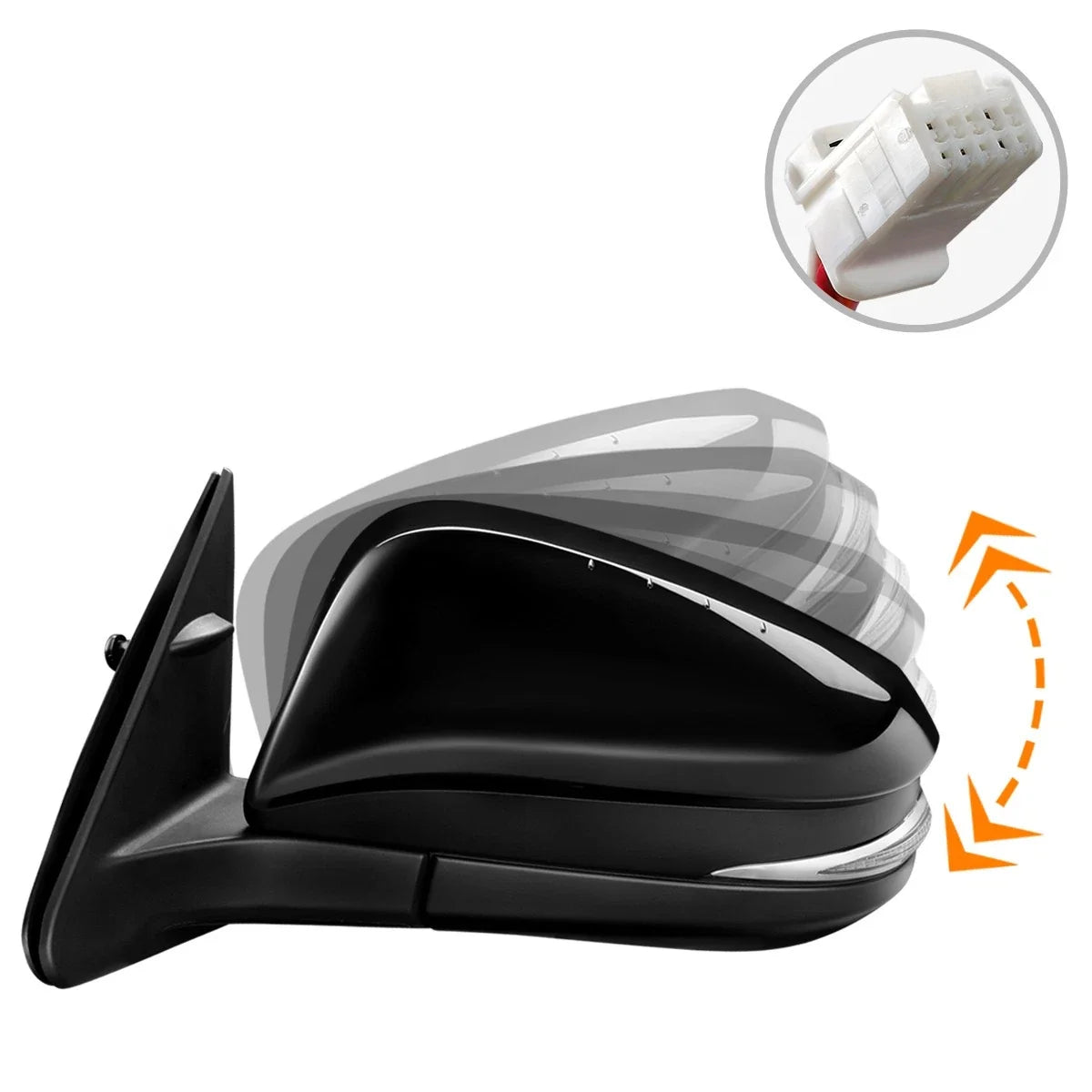 OE Style Powered Turn Signal Side Mirror Replacement for Highlander (2014–2017)