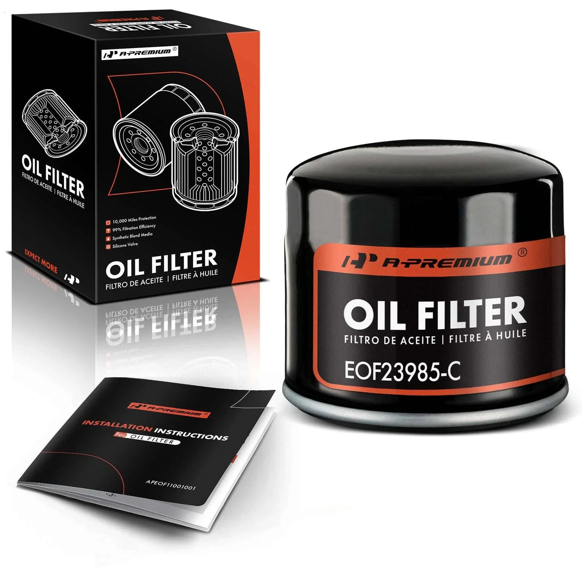 Engine Oil Filter for Jeep Wrangler (1987–1993) Cherokee (1985–1993)