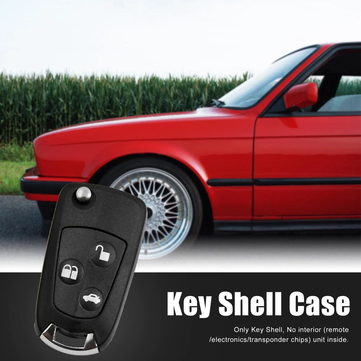 Key Fob Shell Case for Ford Mondeo Fiesta Focus (2000–2023)