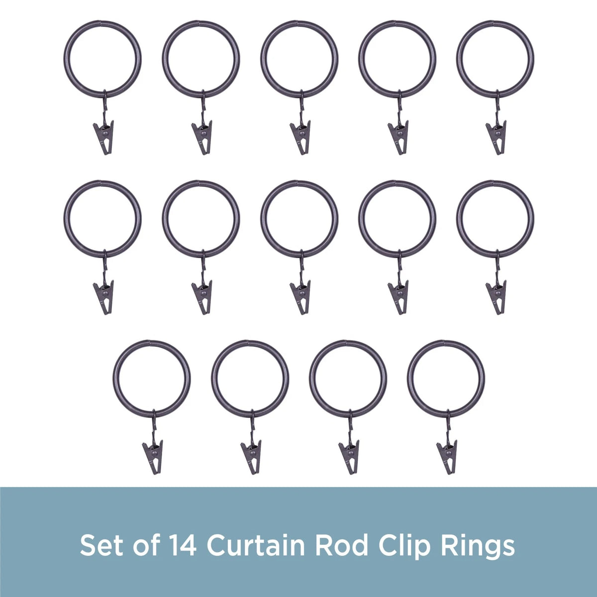 Clip Rings for 5/8" to 3/4" Diameter Rods, Bronze