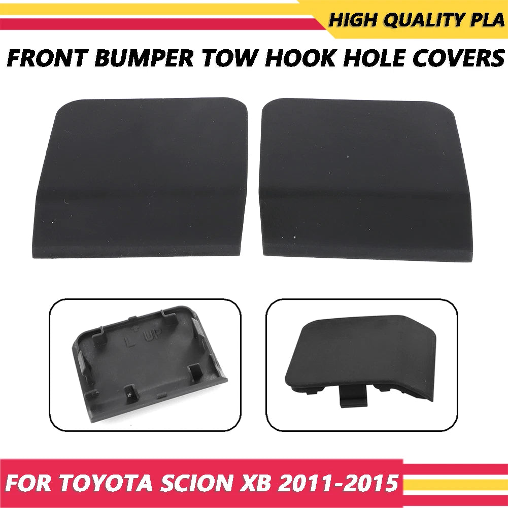 Pair Front Bumper Tow Hook Hole Covers for Toyota Scion XB (2011–2015)