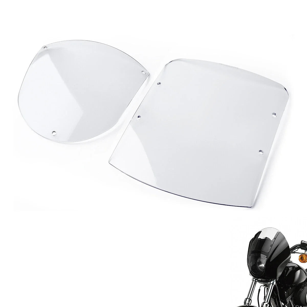 ABS Windshield Quarter Fairing Kit for Harley XL (1988–2016), FXR (1986–1994), Dyna FXDL (1995–2005)