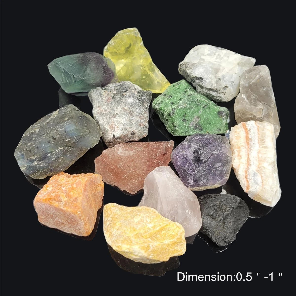 Rock & Mineral Collection Kit for Adults and Kids (0.6-0.8 inches)