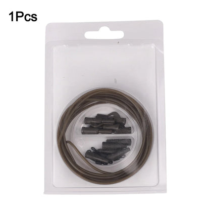 Fishing Clip Kit for Carp Rig (Includes Tubing and Tail Rubbers)