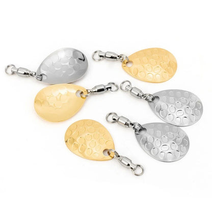 48pcs Metal Spinner Lure Bait Set (0.8x2.5cm, 1x3.2cm, 1.4x1.8cm)