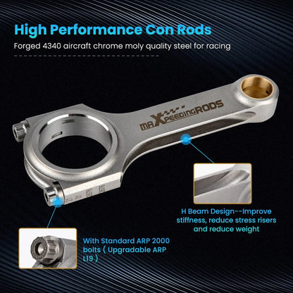 Forged Connecting Rods with ARP Bolts for Toyota Corolla Vios Corsa (1990–2002)