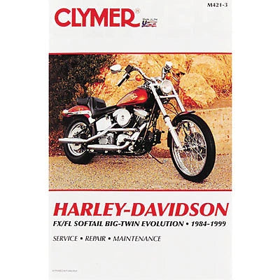 Clymer Repair Manual for Harley-Davidson Softail Custom FXSTC (1984–1999)