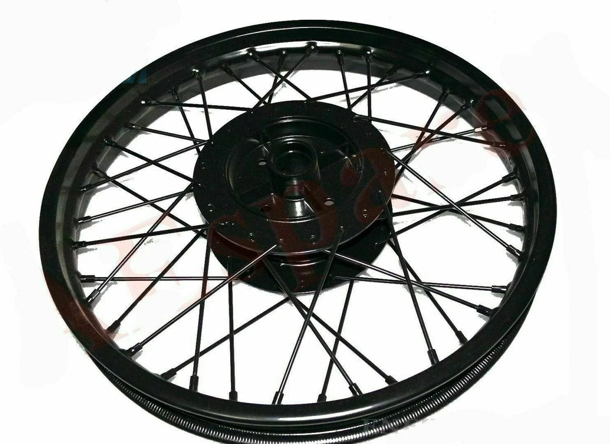 40 Spoke Front Disc Brake & Rear Wheel Rim 19" for Royal Enfield Electra Std