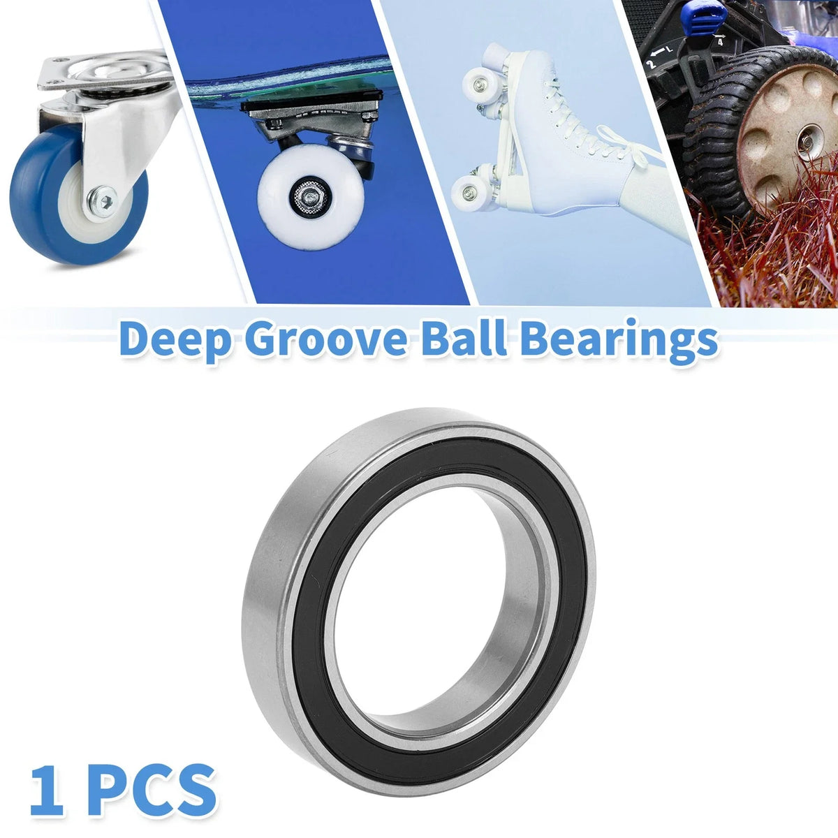 6908DDU Deep Groove Ball Bearing for Scooter Skateboard Wheel (40x62x12mm)
